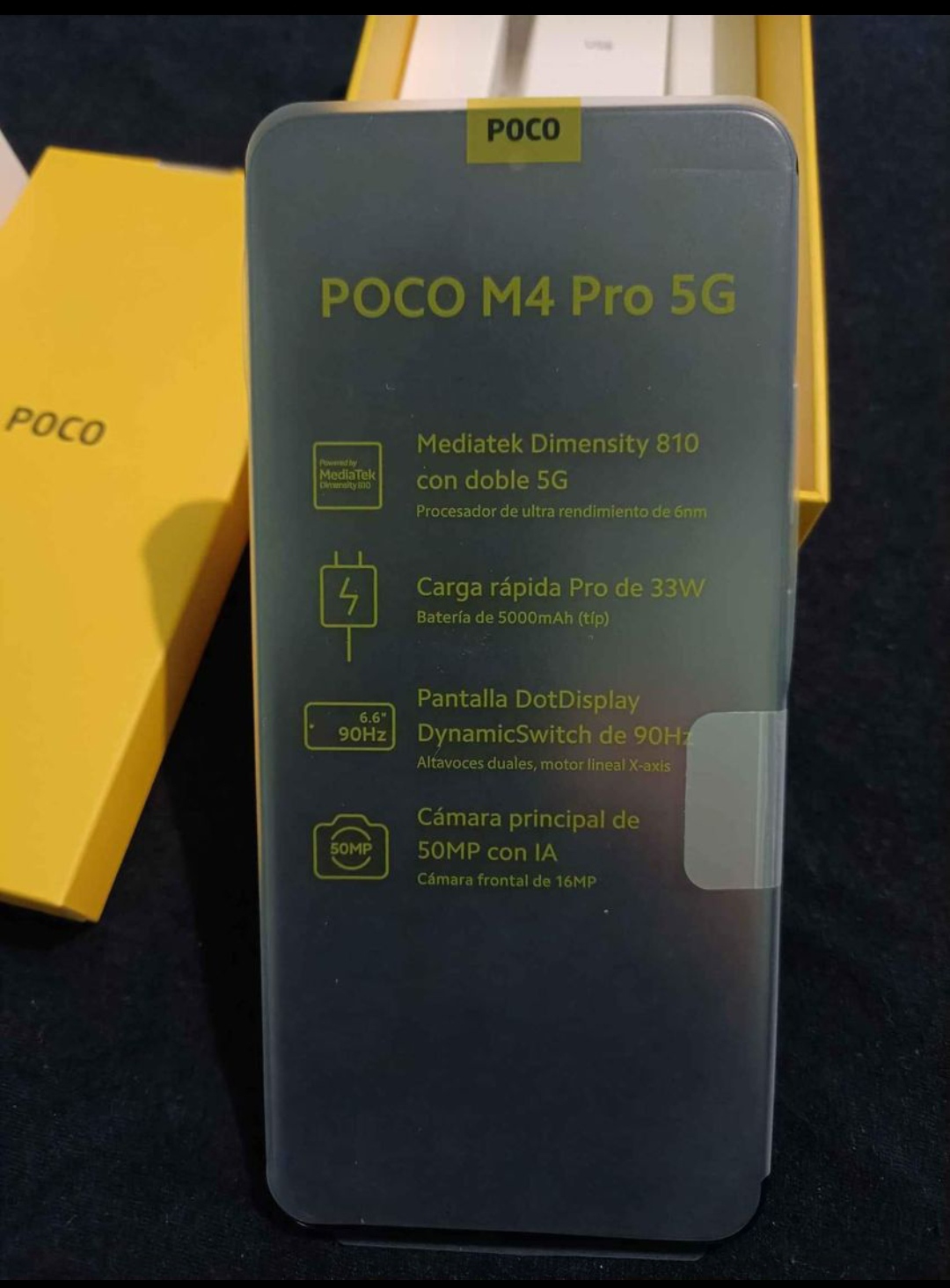  Poco M4 PRO 4G 256GB 8GB RAM desbloqueado de fábrica (solo SGSM   Sin CDMA, no compatible con Verizon/Sprint) Paquete con cargador rápido  de automóvil, amarillo : Celulares y Accesorios