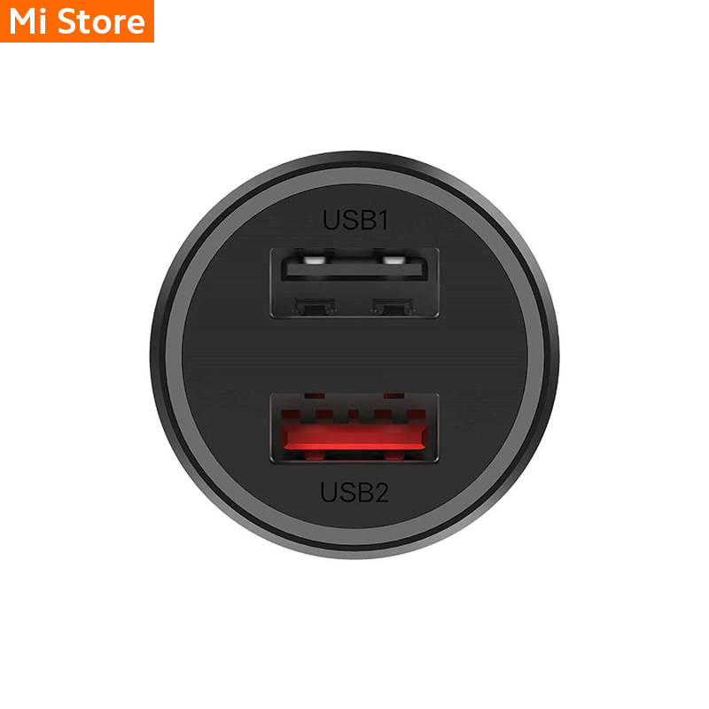 Cargador de Auto Xiaomi Mi 37W Dual Port Car Charger Black