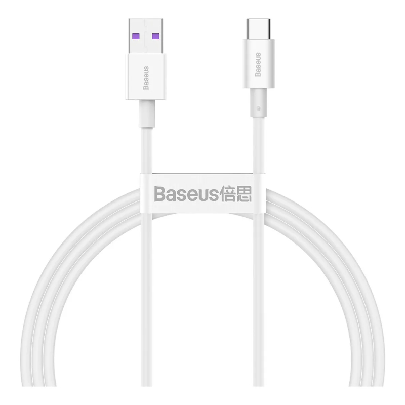 Combo Cargador Baseus 20W + Cable USB-C Blanco
